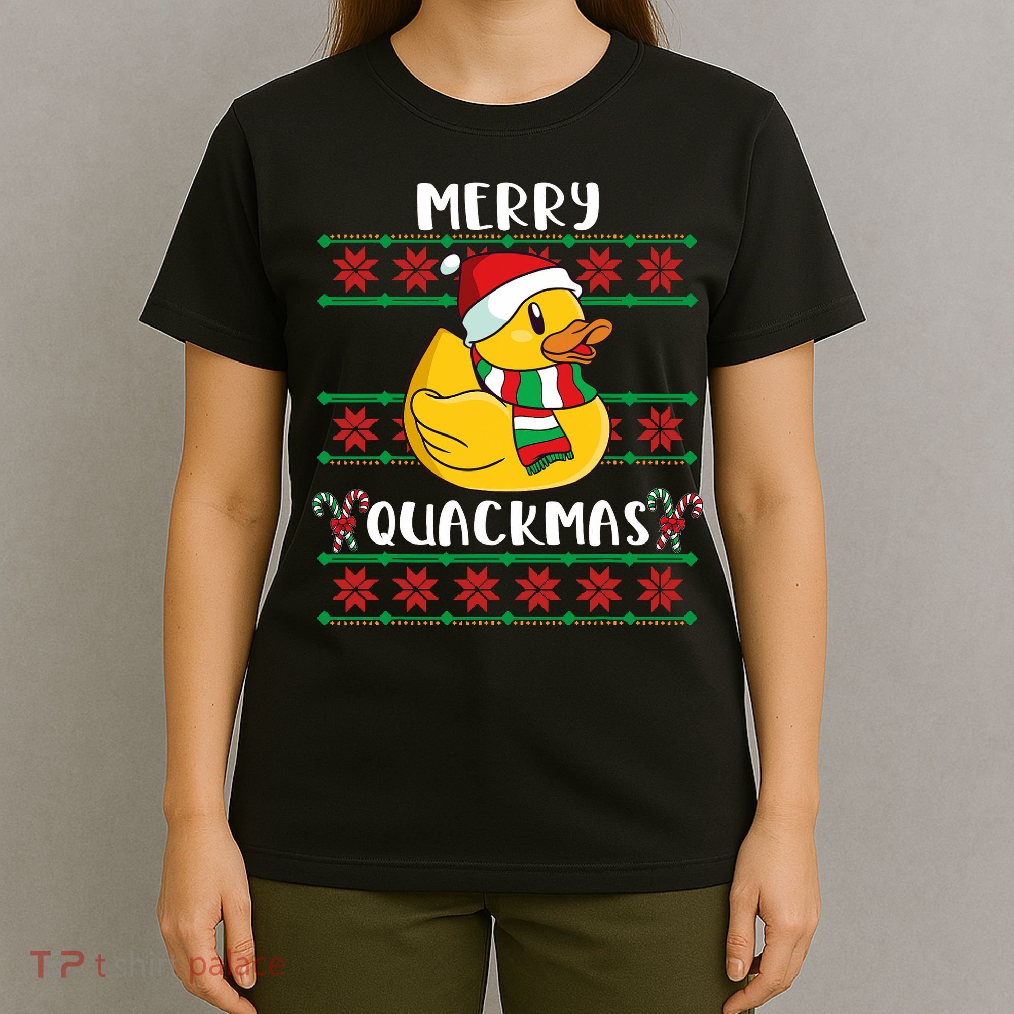 Merry Quackmas Rubber Duck Christmas T-Shirt