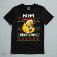 Merry Quackmas Rubber Duck Christmas T-Shirt thumb 5