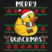 Merry Quackmas Rubber Duck Christmas Women's Hoodie thumb 2
