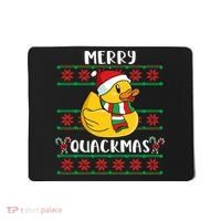 Merry Quackmas Rubber Duck Christmas Mousepad thumb 0