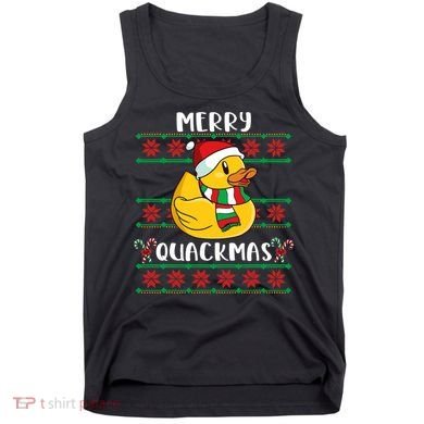 Merry Quackmas Rubber Duck Christmas Tank Top