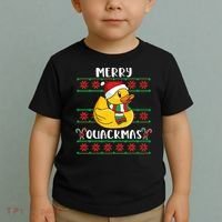 Merry Quackmas Rubber Duck Christmas Toddler T-Shirt thumb 2