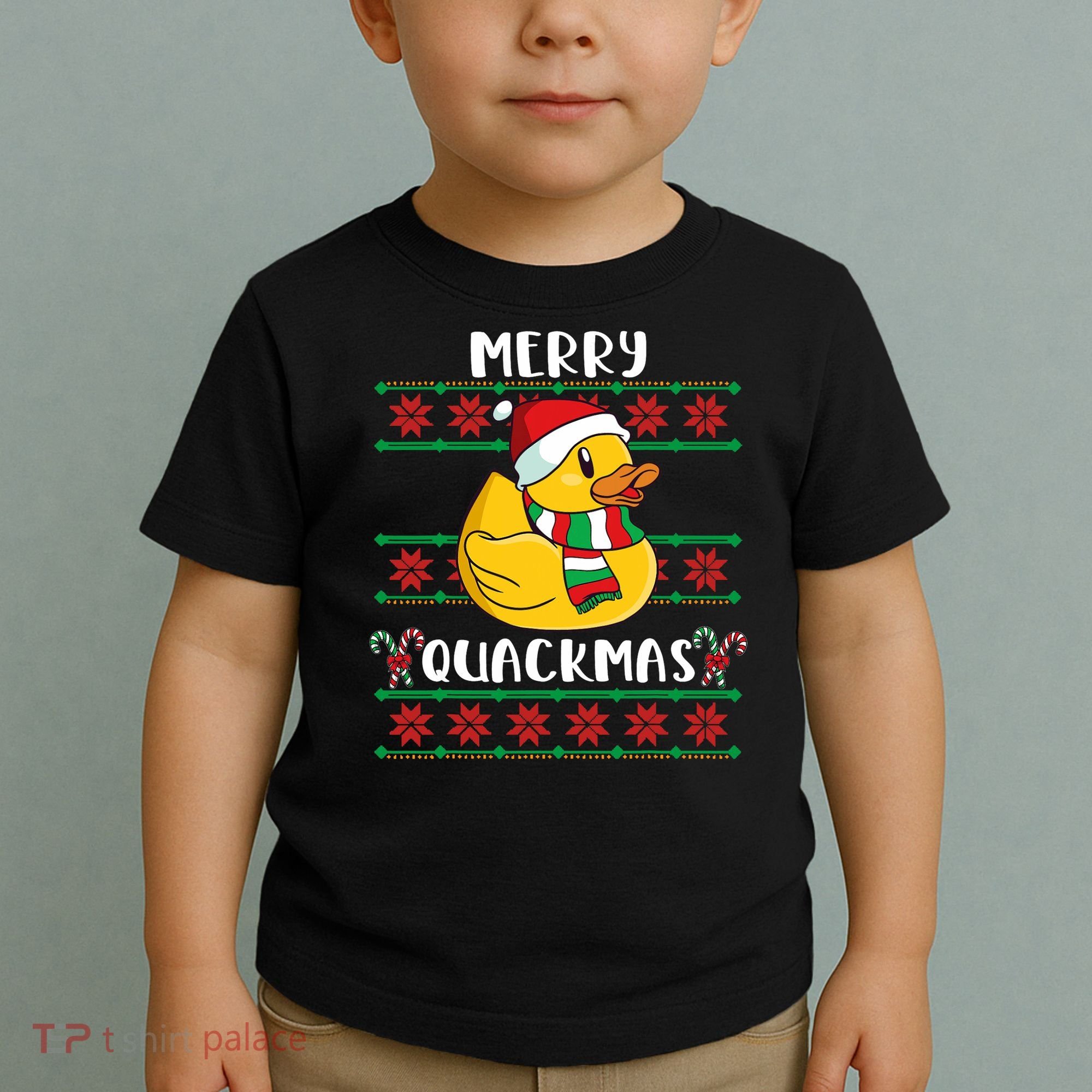 Merry Quackmas Rubber Duck Christmas Toddler T-Shirt