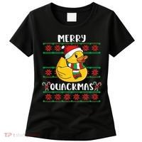 Merry Quackmas Rubber Duck Christmas Women's T-Shirt thumb 0