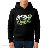 Mojito Queen Trendy Summer Drink Mojitos Kids Hoodie thumb 4