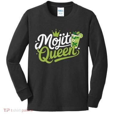 Mojito Queen Trendy Summer Drink Mojitos Kids Long Sleeve Shirt