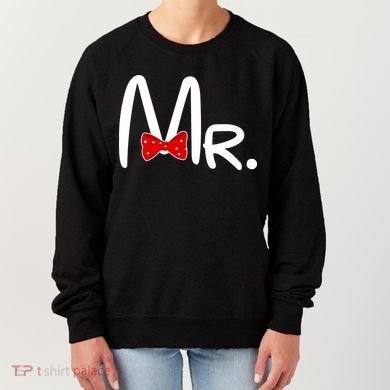 Mr. Bow Tie Cute Matching Couples Women's Sweatshirt