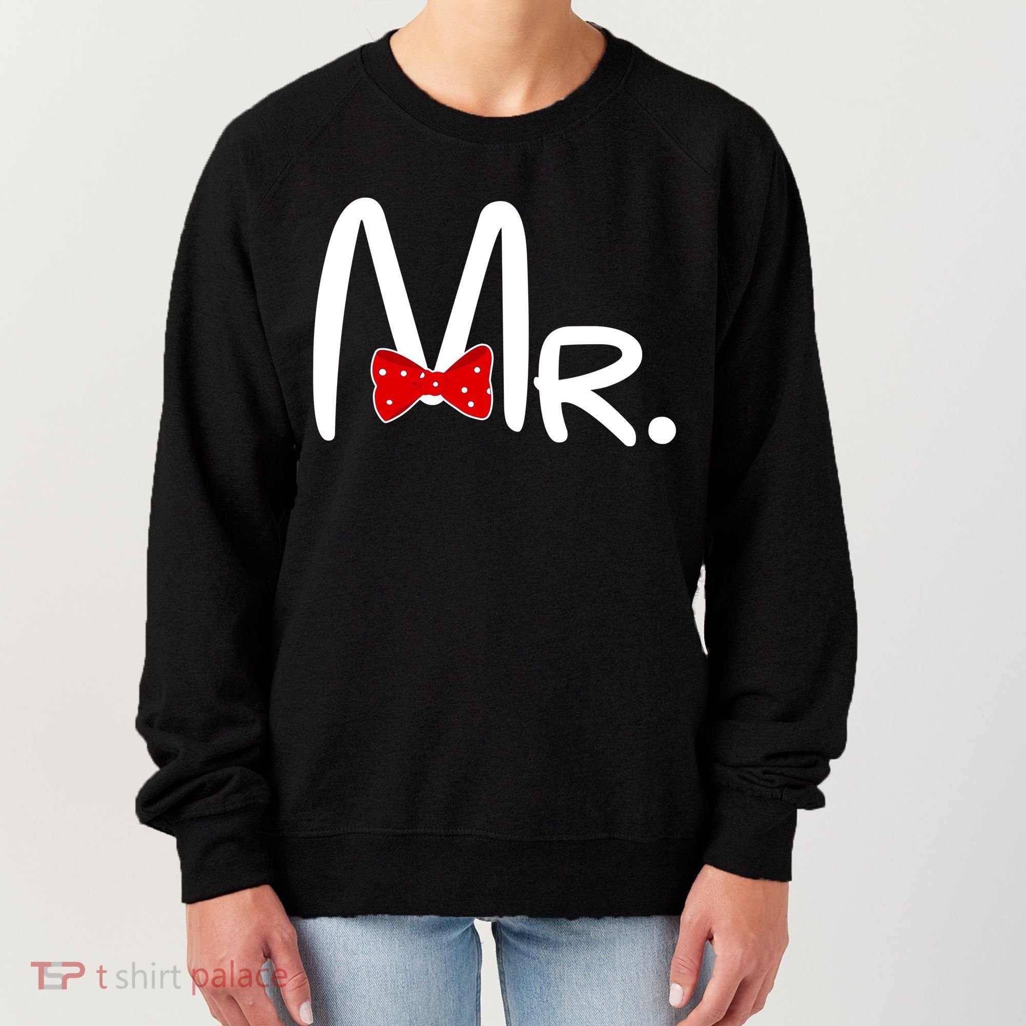 Mr. Bow Tie Cute Matching Couples Women's Sweatshirt