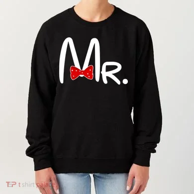 Mr. Bow Tie Cute Matching Couples Women's Sweatshirt