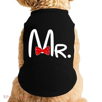 Mr. Bow Tie Cute Matching Couples Doggie Tank