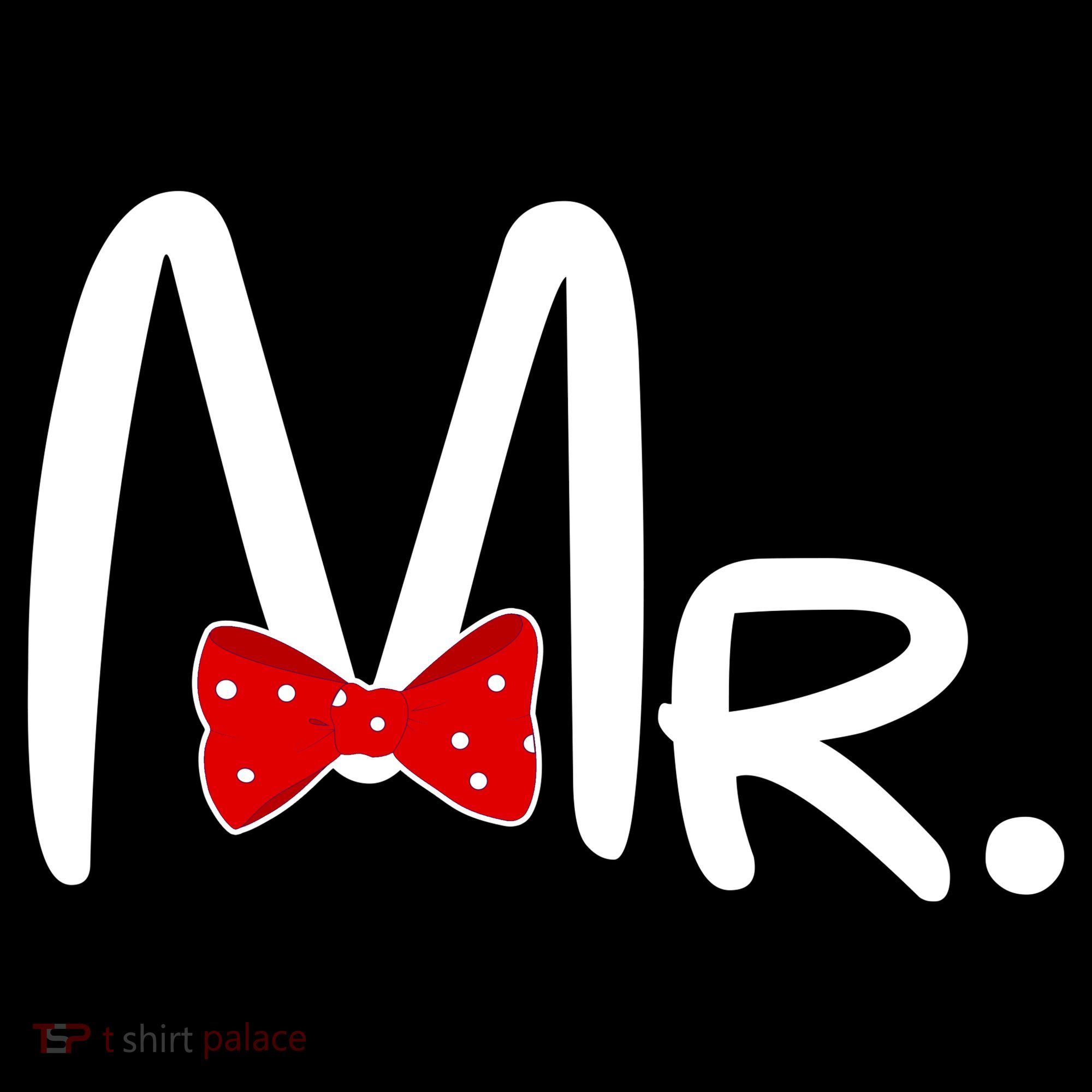 Mr. Bow Tie Cute Matching Couples Doggie Tank
