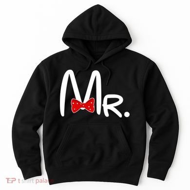 Mr. Bow Tie Cute Matching Couples Hoodie