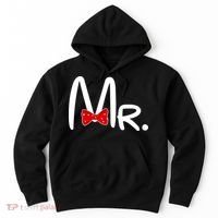 Mr. Bow Tie Cute Matching Couples Hoodie thumb 0