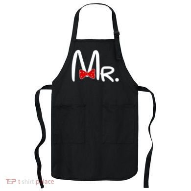 Mr. Bow Tie Cute Matching Couples Apron