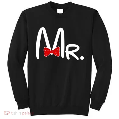 Mr. Bow Tie Cute Matching Couples Sweatshirt