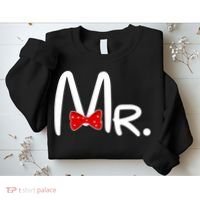 Mr. Bow Tie Cute Matching Couples Sweatshirt thumb 2