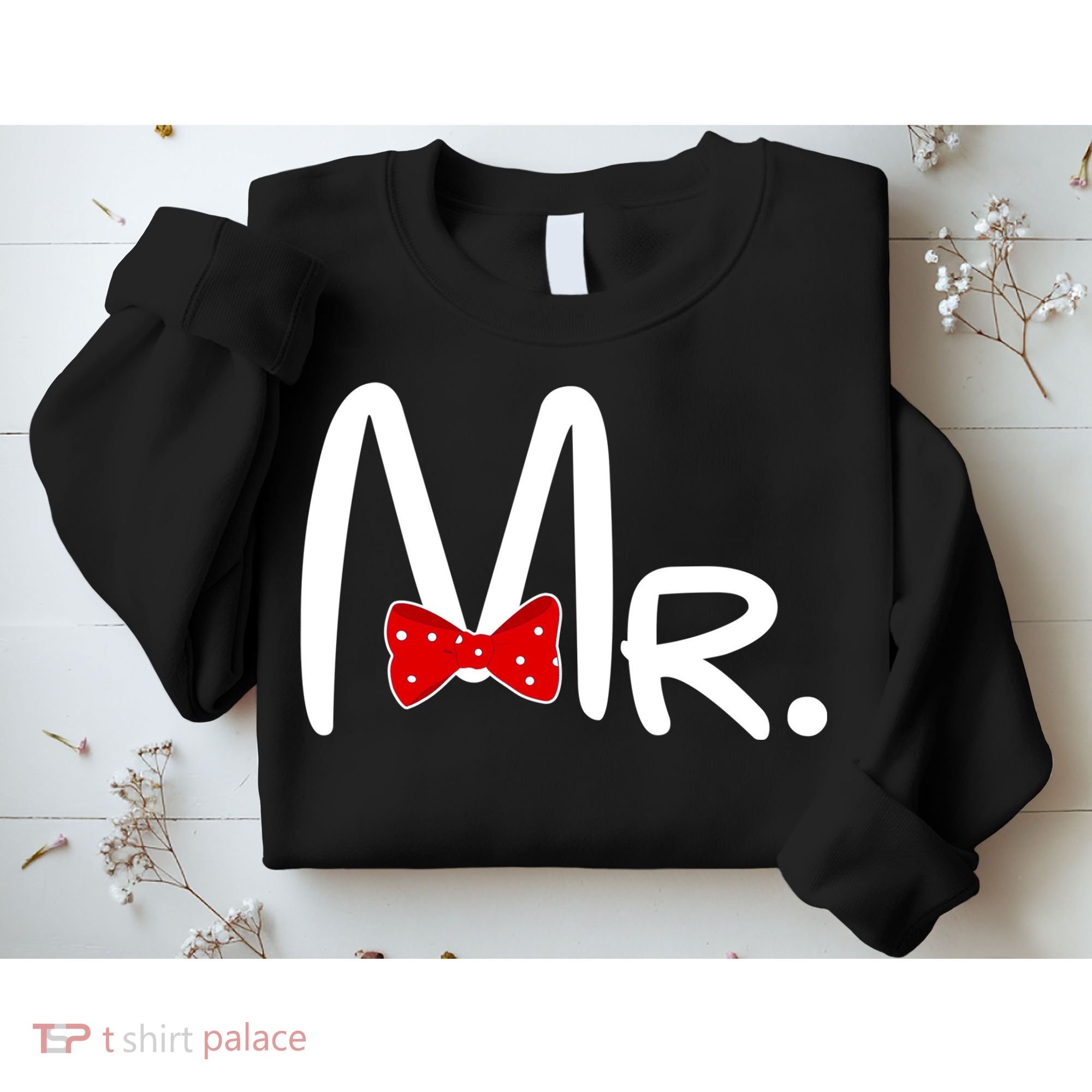 Mr. Bow Tie Cute Matching Couples Sweatshirt