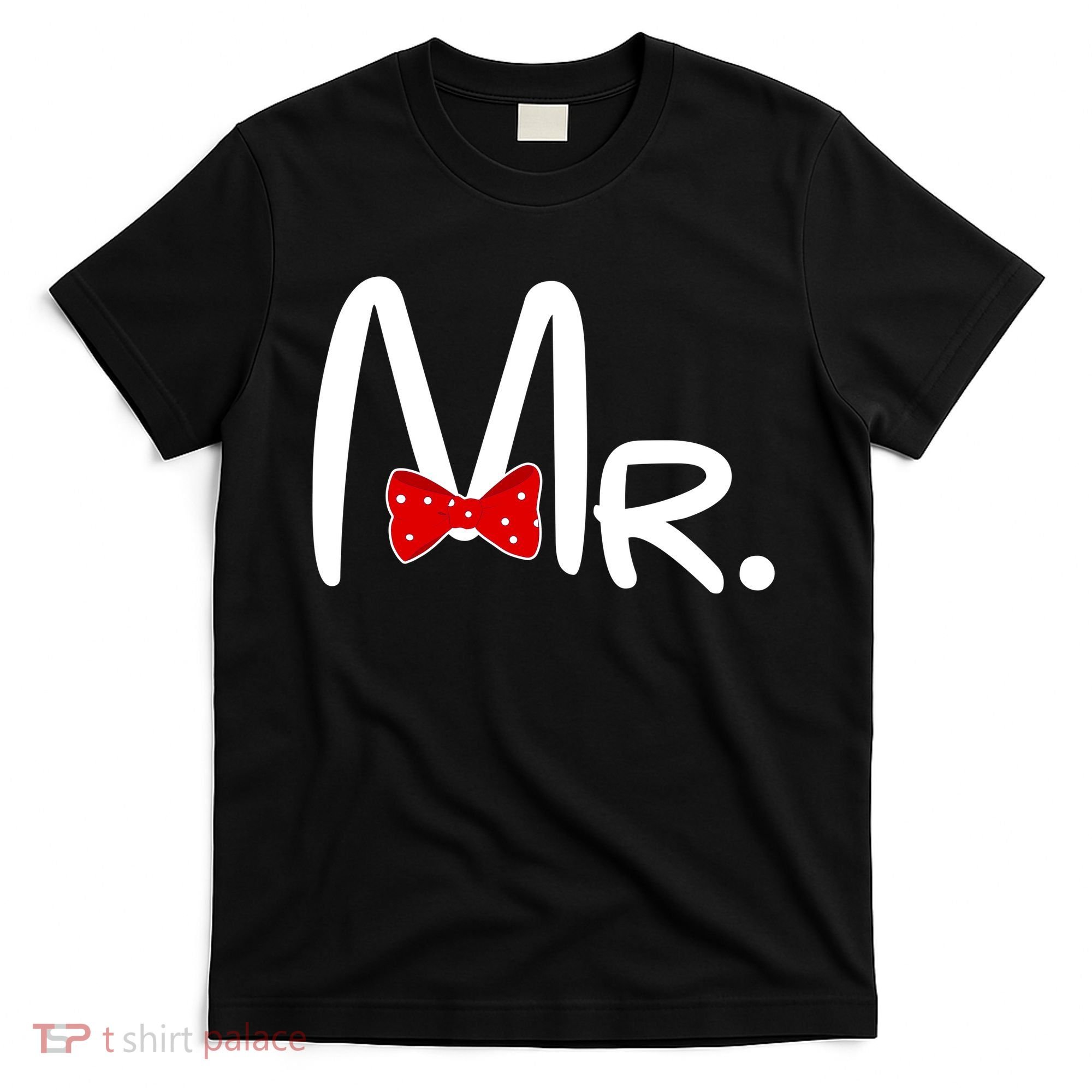 Mr. Bow Tie Cute Matching Couples T-Shirt