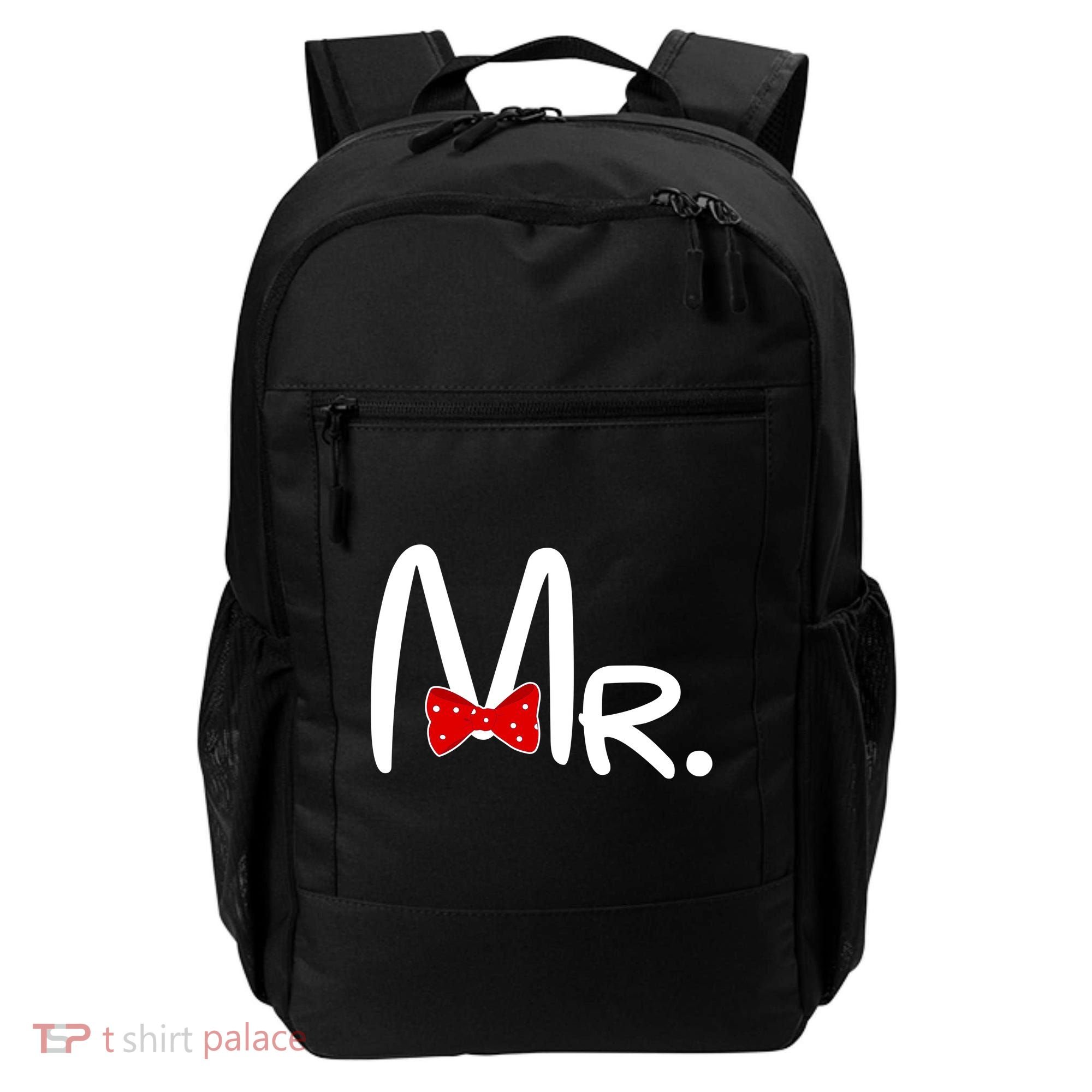Mr. Bow Tie Cute Matching Couples Backpack