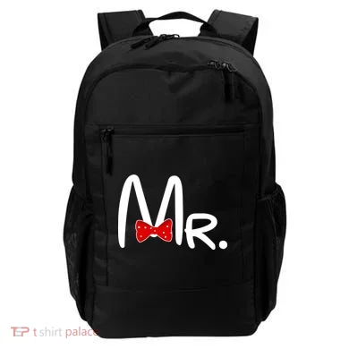 Mr. Bow Tie Cute Matching Couples Backpack