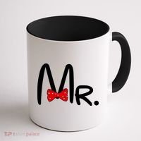 Mr. Bow Tie Cute Matching Couples Coffee Mug thumb 1