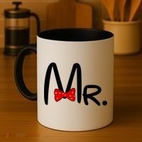 Mr. Bow Tie Cute Matching Couples Coffee Mug thumb 4