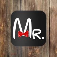 Mr. Bow Tie Cute Matching Couples Coaster thumb 0