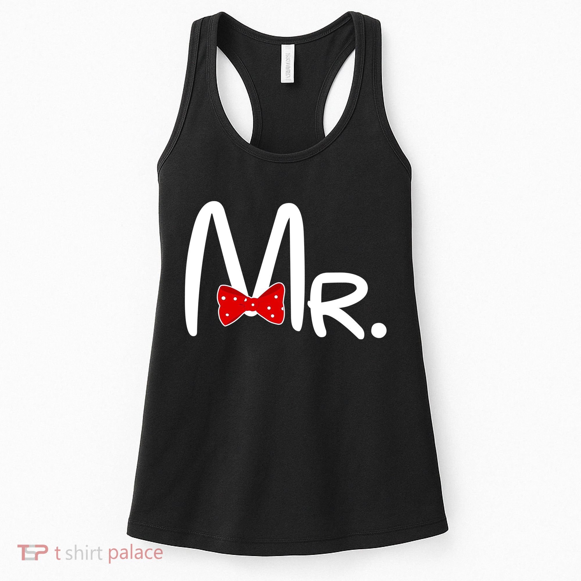 Mr. Bow Tie Cute Matching Couples Women's Tank Top