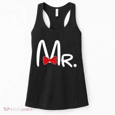 Mr. Bow Tie Cute Matching Couples Women's Tank Top