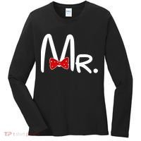 Mr. Bow Tie Cute Matching Couples Women's Long Sleeve Shirt thumb 0