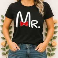 Mr. Bow Tie Cute Matching Couples Women's T-Shirt thumb 2