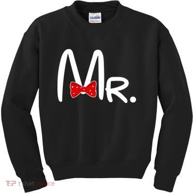 Mr. Bow Tie Cute Matching Couples Kids Sweatshirt