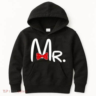 Mr. Bow Tie Cute Matching Couples Kids Hoodie