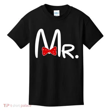 Mr. Bow Tie Cute Matching Couples Kids T-Shirt