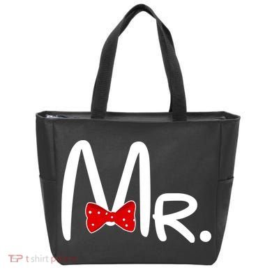 Mr. Bow Tie Cute Matching Couples Tote Bag