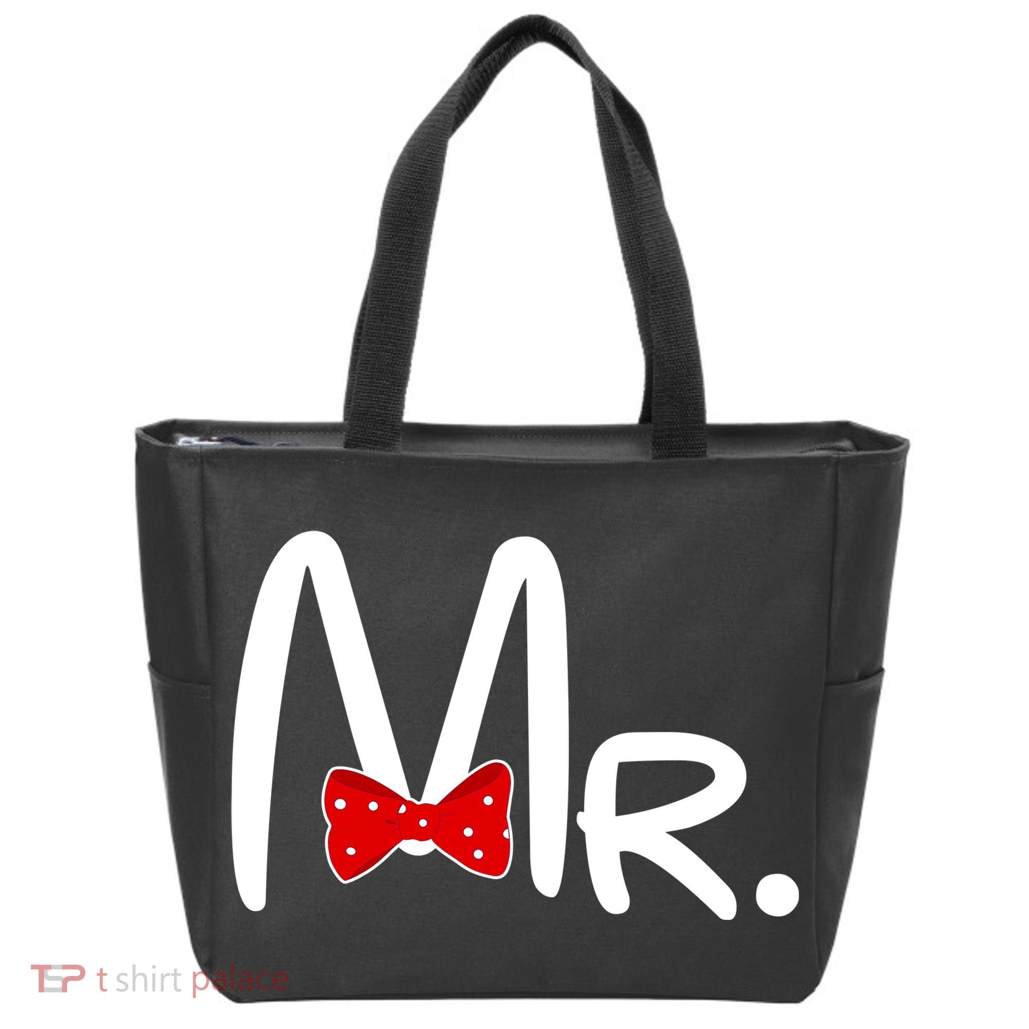 Mr. Bow Tie Cute Matching Couples Tote Bag