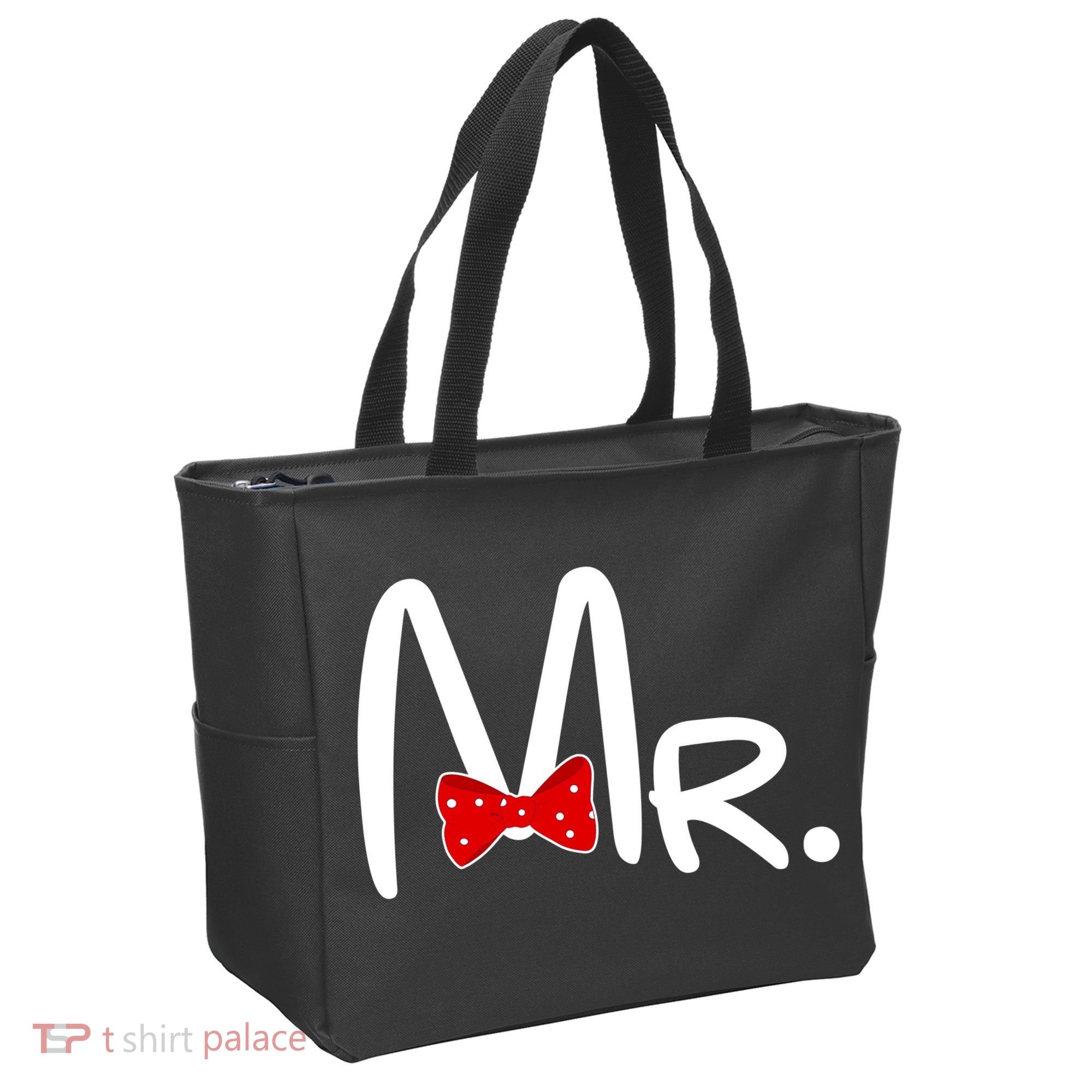 Mr. Bow Tie Cute Matching Couples Tote Bag