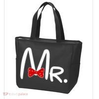 Mr. Bow Tie Cute Matching Couples Tote Bag thumb 3