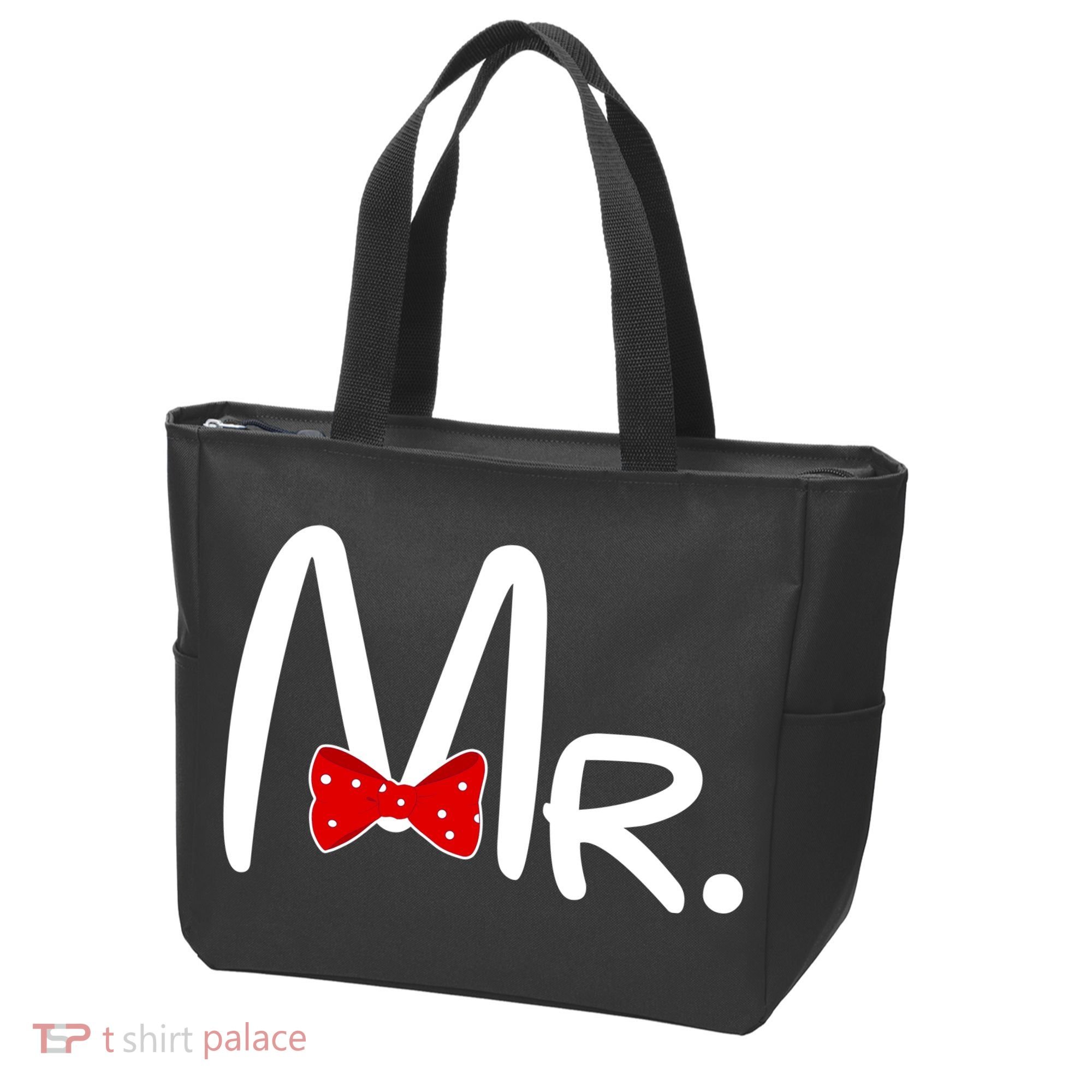 Mr. Bow Tie Cute Matching Couples Tote Bag