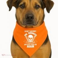 Mr Engineer I'll Make It Work And Save Your Job USA-Made Doggie Bandana thumb 1