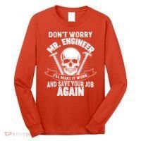 Mr Engineer I'll Make It Work And Save Your Job Long Sleeve Shirt thumb 0