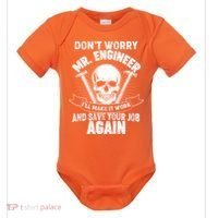 Mr Engineer I'll Make It Work And Save Your Job Baby Bodysuit thumb 0