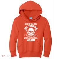 Mr Engineer I'll Make It Work And Save Your Job Kids Hoodie thumb 0