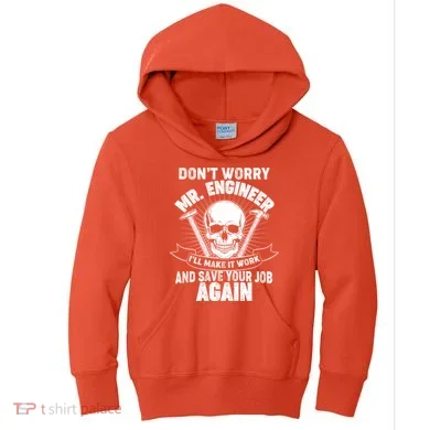 Mr Engineer I'll Make It Work And Save Your Job Kids Hoodie