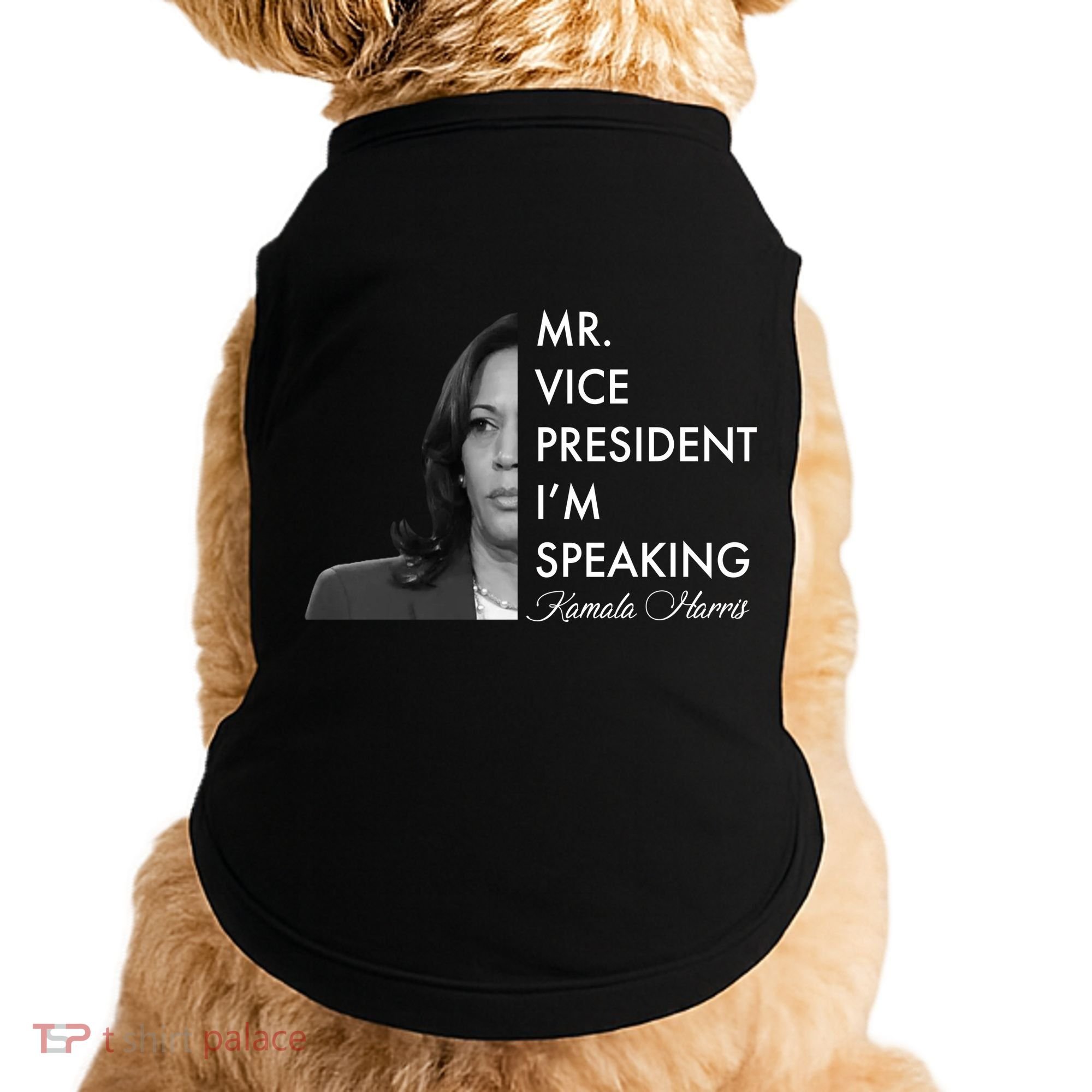 Mr Vice President I'm Speaking Kamala Harris Portrait Doggie Tank