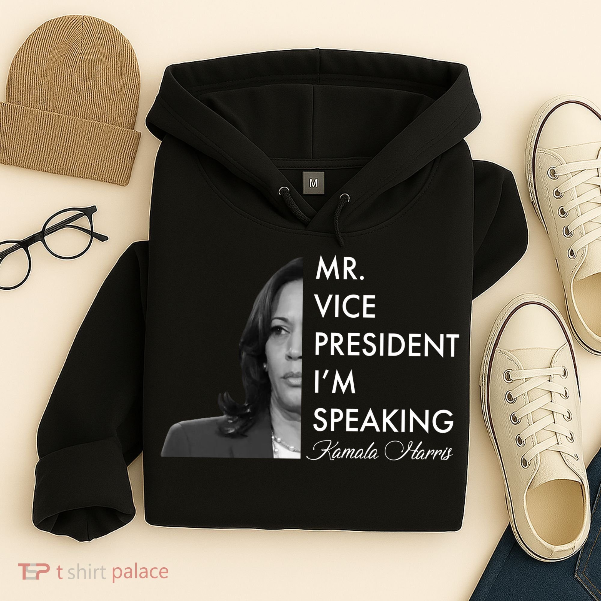 Mr Vice President I'm Speaking Kamala Harris Portrait Hoodie