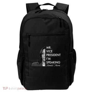 Mr Vice President I'm Speaking Kamala Harris Portrait Backpack