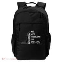 Mr Vice President I'm Speaking Kamala Harris Portrait Backpack thumb 0