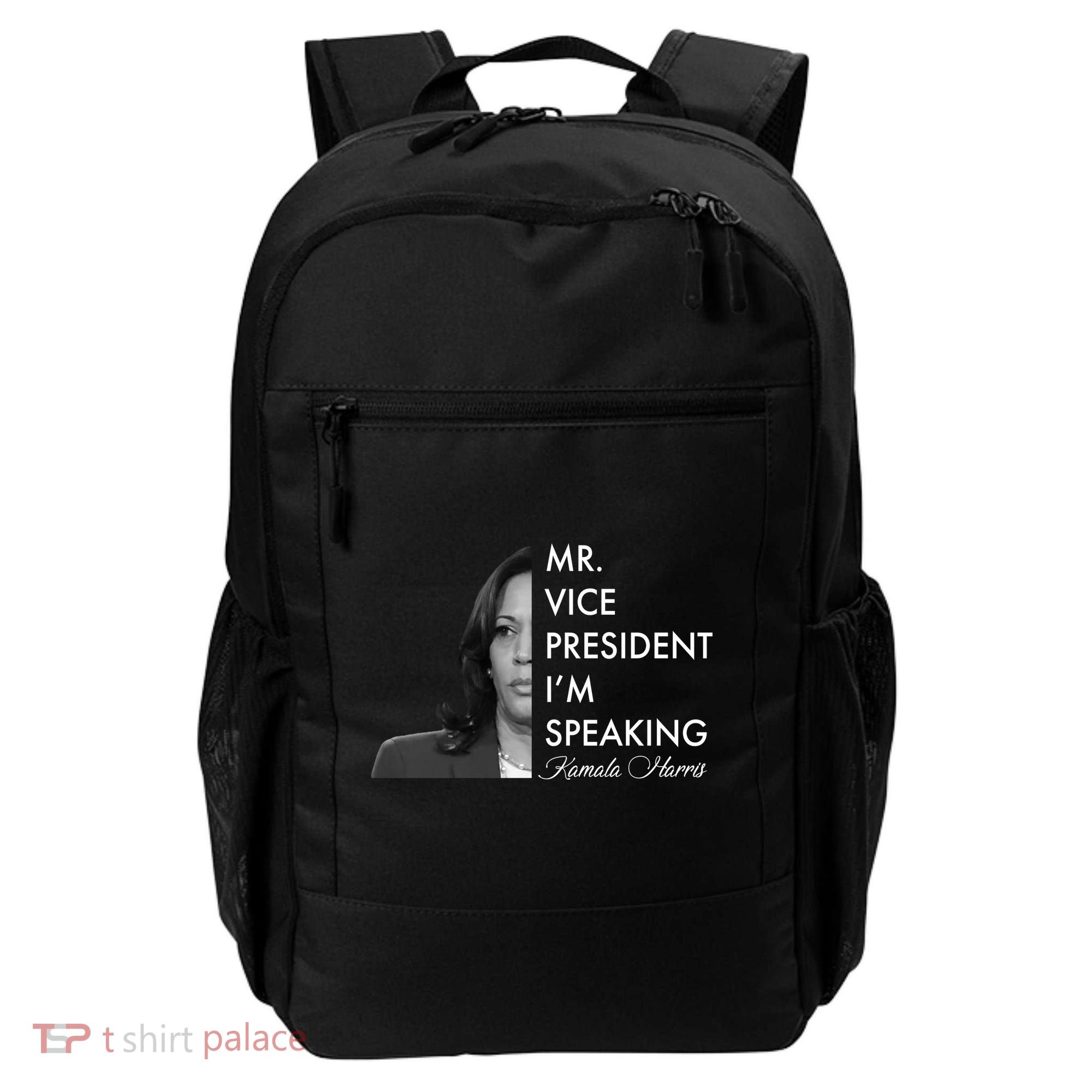 Mr Vice President I'm Speaking Kamala Harris Portrait Backpack