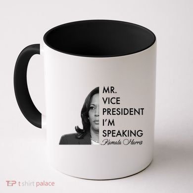 Mr Vice President I'm Speaking Kamala Harris Portrait Coffee Mug